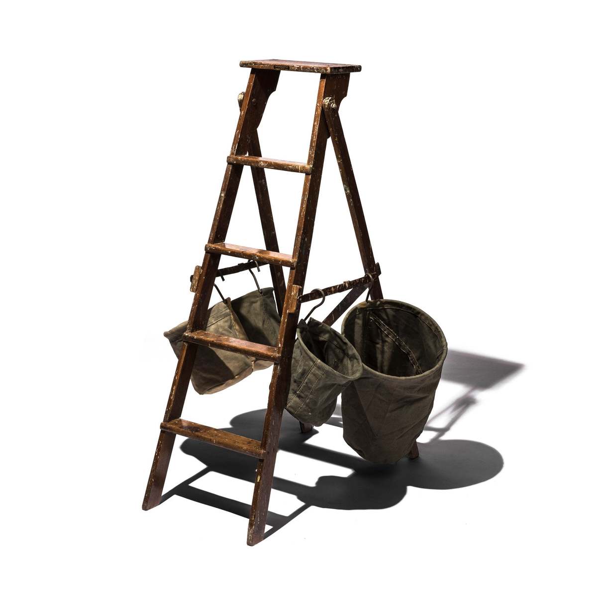 Puebco Vintage Tent Fabric Hook Basket - Image 1 of 3