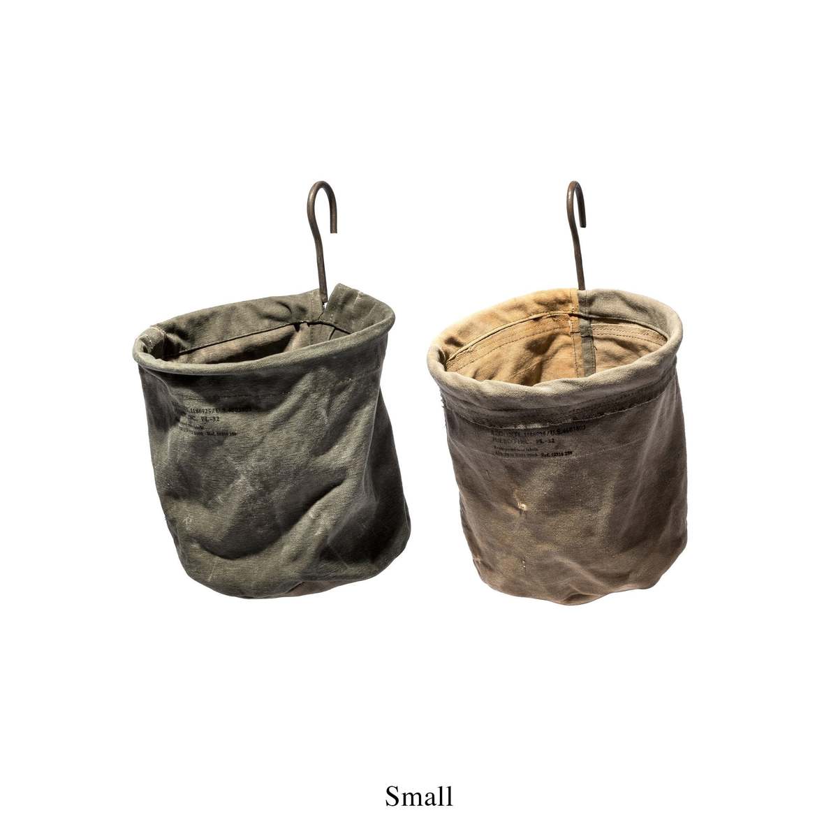 Puebco Vintage Tent Fabric Hook Basket - Image 2 of 3