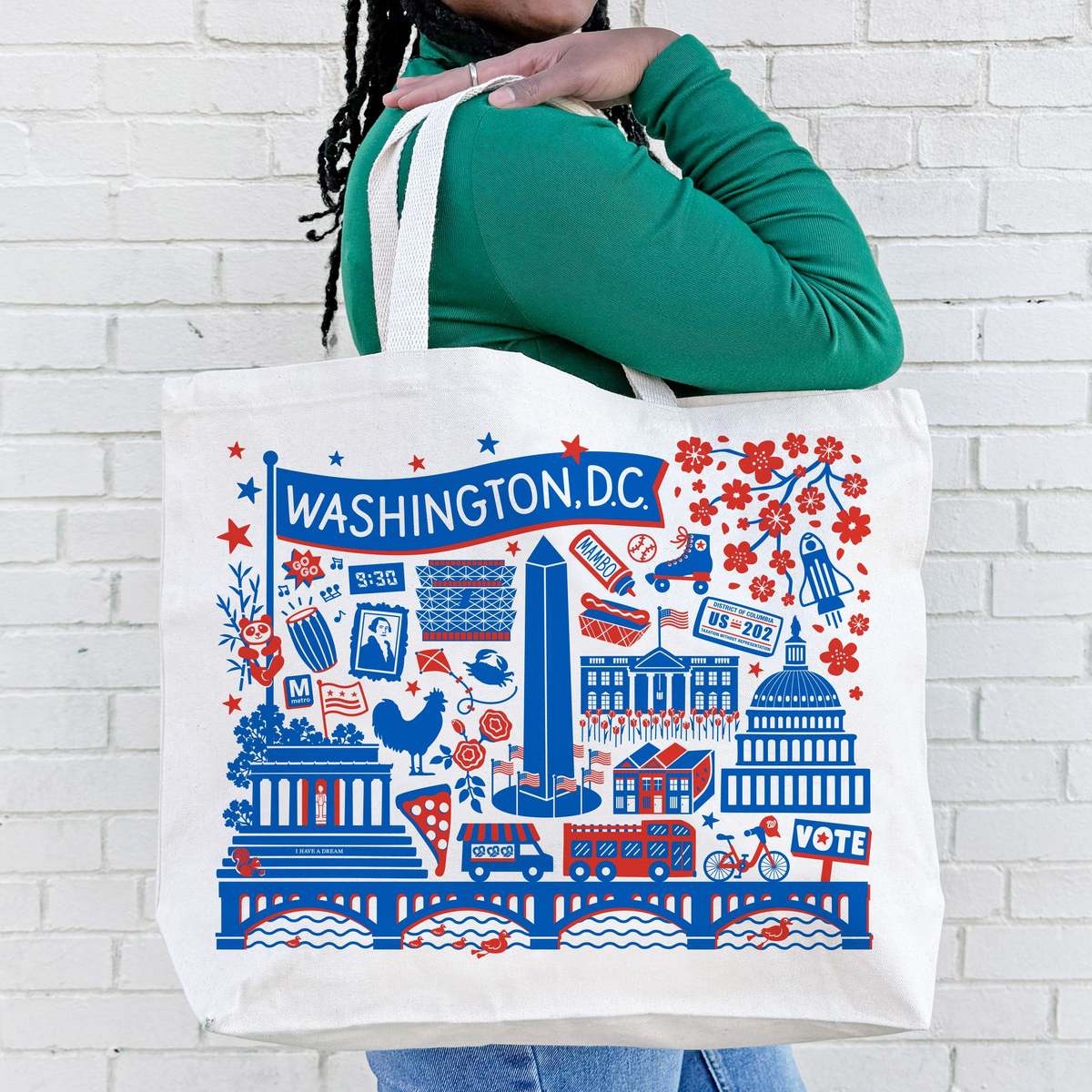 The Neighborgoods Washington DC Landmarks Candle & Tote Gift Set - Image 4 of 8