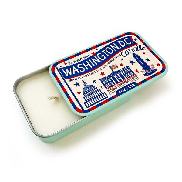 The Neighborgoods Washington DC Landmarks Candle & Tote Gift Set