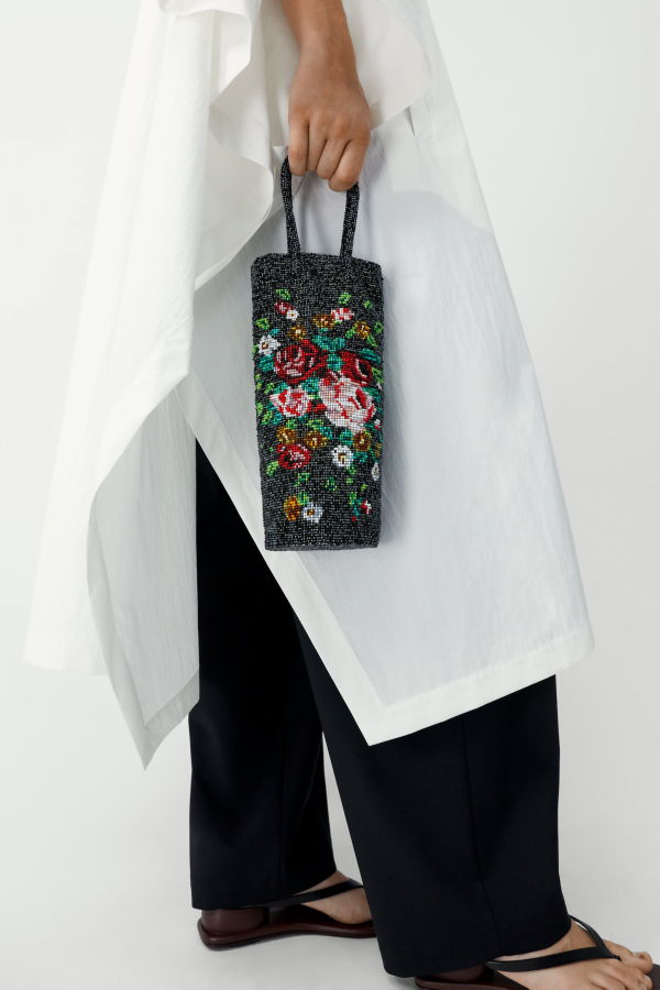 Cordera Handmade Beaded Bag, Rosas