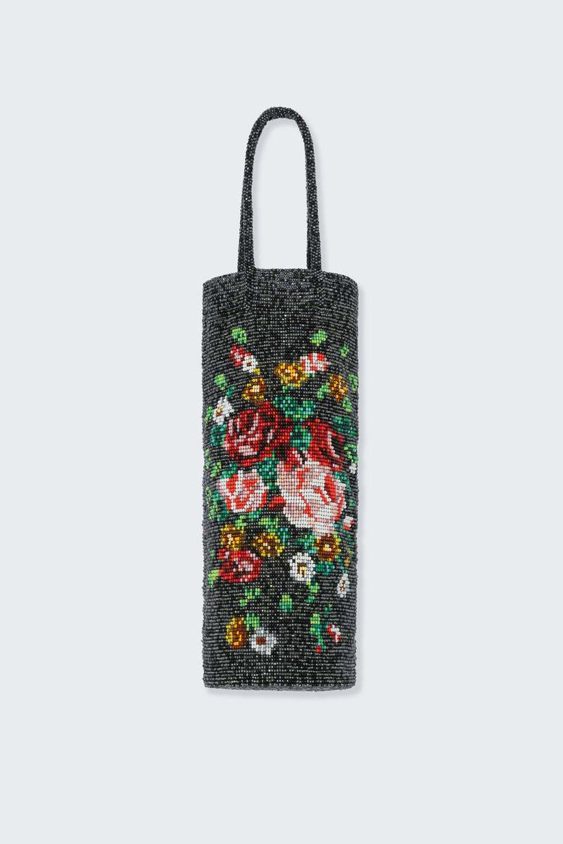 Cordera Handmade Beaded Bag, Rosas