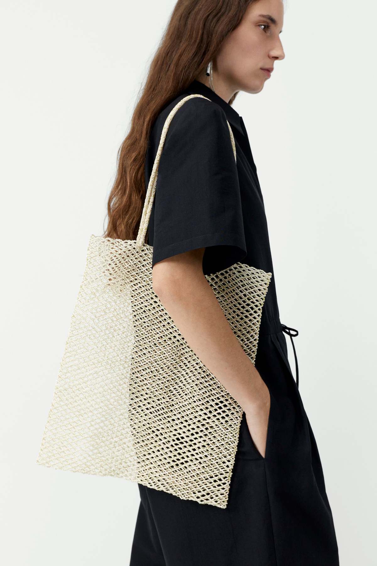 Cordera Handmade Beaded Tote Bag - Image 1 of 4