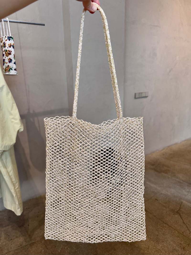 Cordera Handmade Beaded Tote Bag