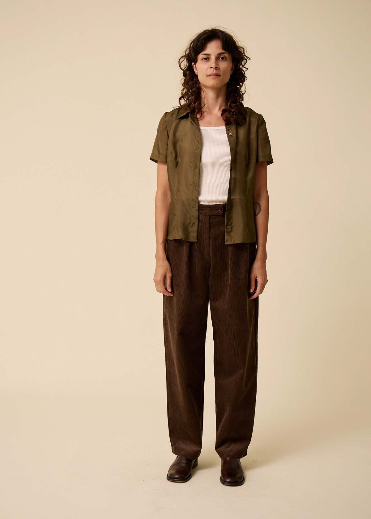 Penny Sage Evie Shirt - Olive - Image 1 of 5