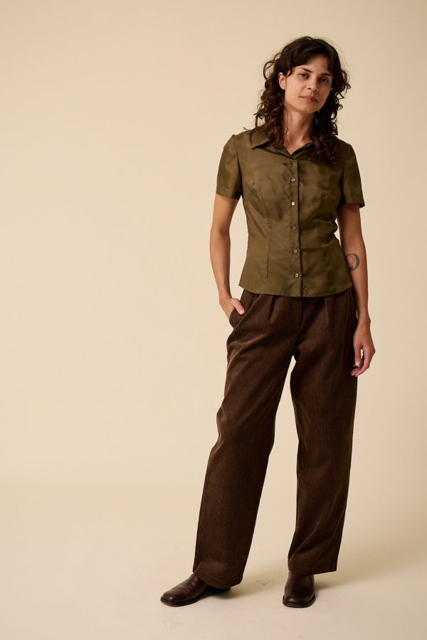 Penny Sage Evie Shirt - Olive