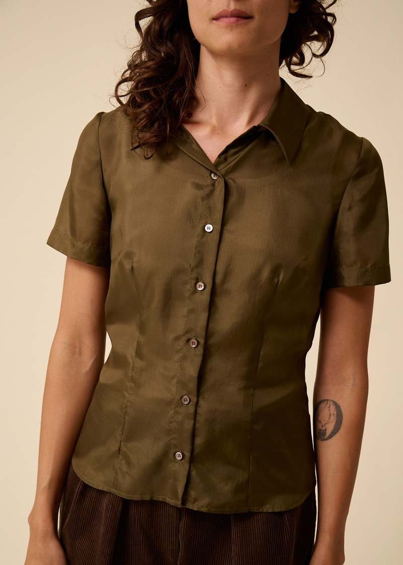 Penny Sage Evie Shirt - Olive