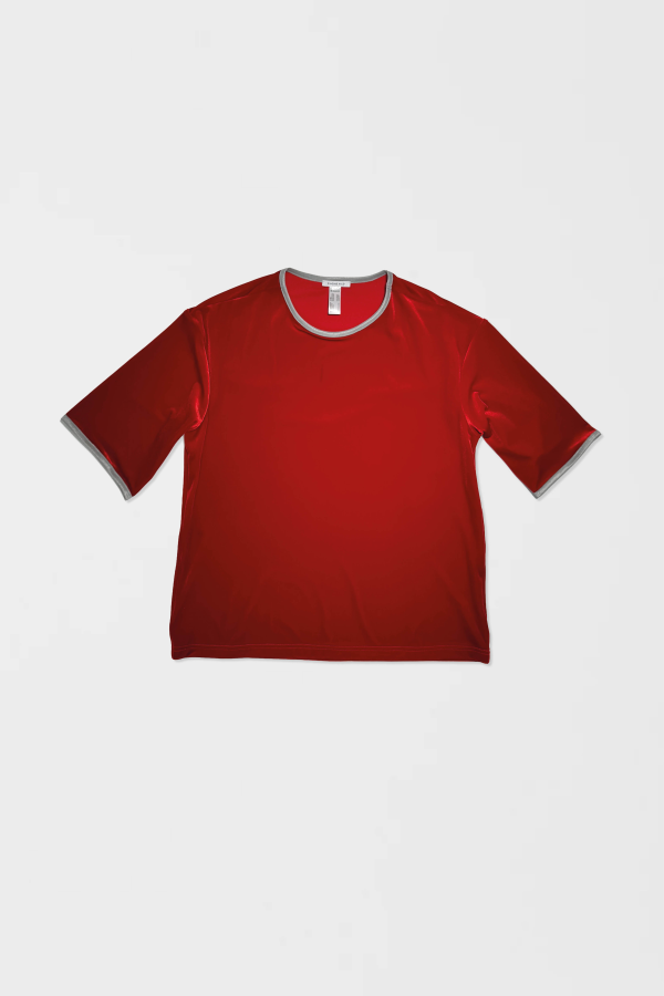 Simone Wild Oversized Tee - Fire Red