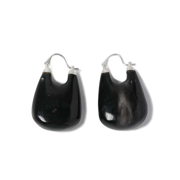 Oude Waag Large Bull Horn Saddle Earrings Oude Waag Large Bull Horn Saddle Earrings