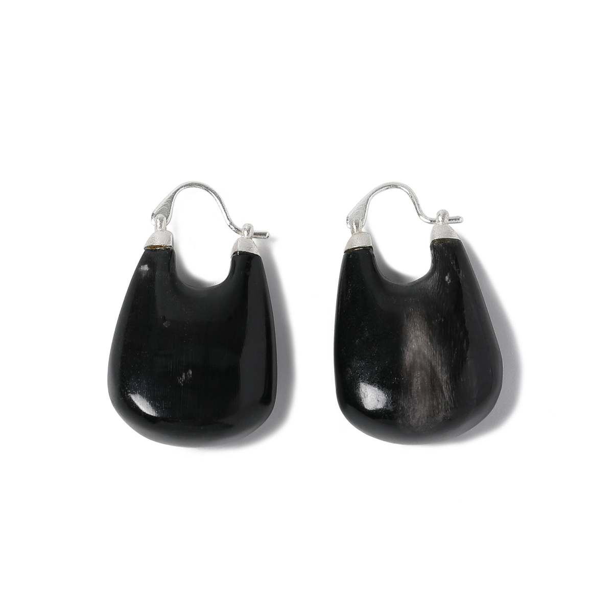 Oude Waag Large Bull Horn Saddle Earrings - Image 1 of 1