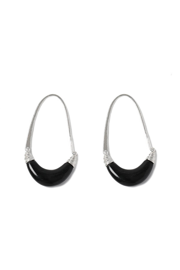 Oude Waag Ox Horn Crescent Earrings