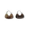 Oude Waag Tiny Ox Horn Saddle Earrings - Thumbnail 1