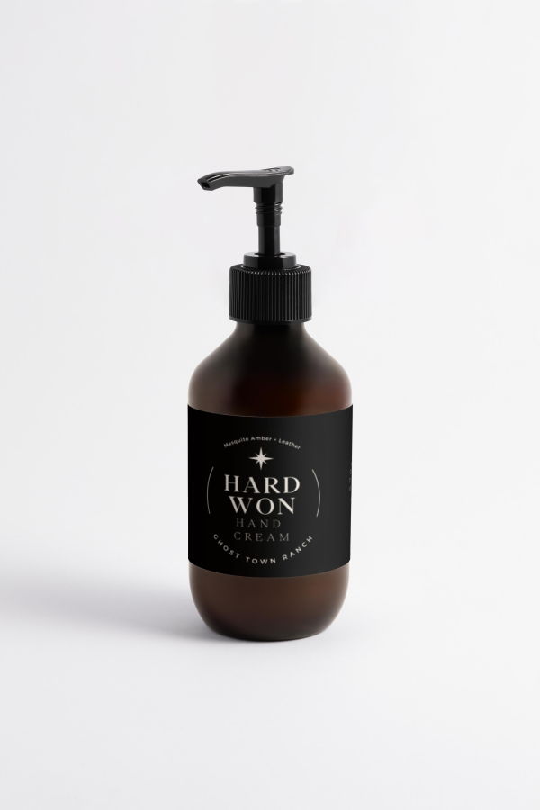 Ghost Town Ranch Hard Won Hand Cream, Mesquite Amber + Leather