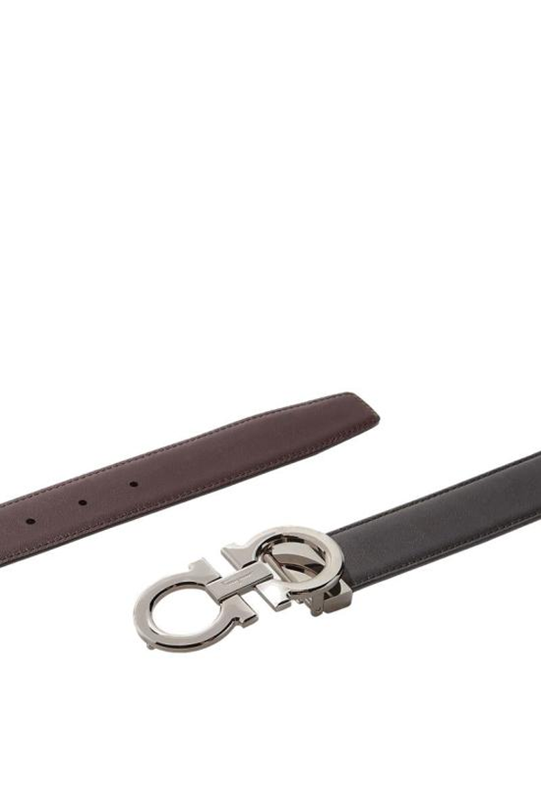 Salvatore Ferragamo Leather Belt - Black