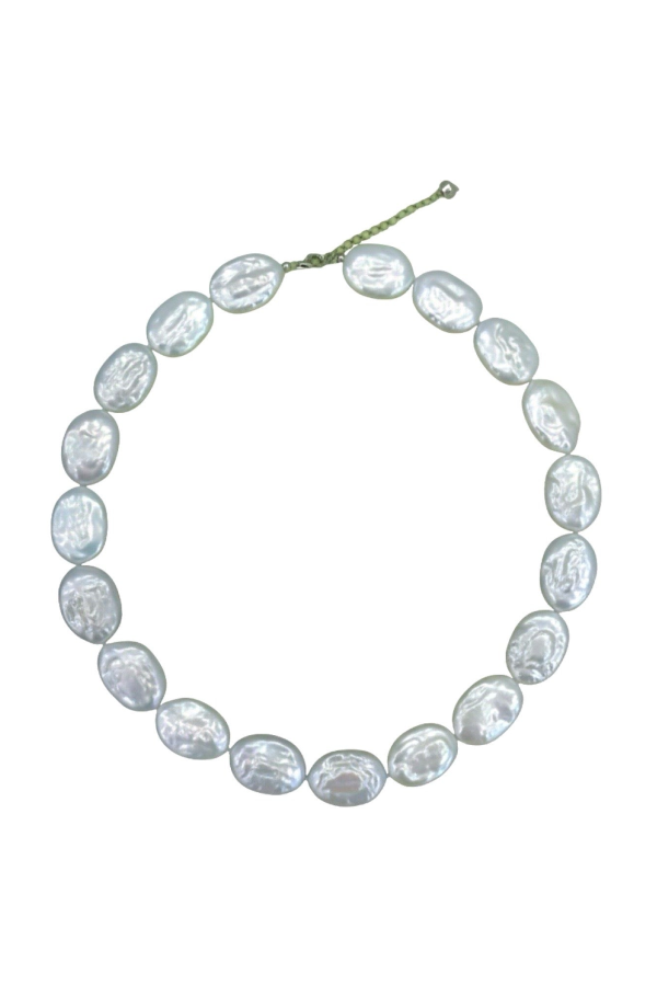 London Atelier Byproduct Freshwater Irregular Square Pearl Necklace