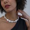 London Atelier Byproduct Freshwater Irregular Square Pearl Necklace - Thumbnail 3