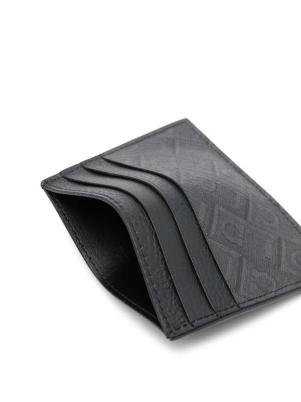 Ferragamo Business Card Wallet - Black Grey