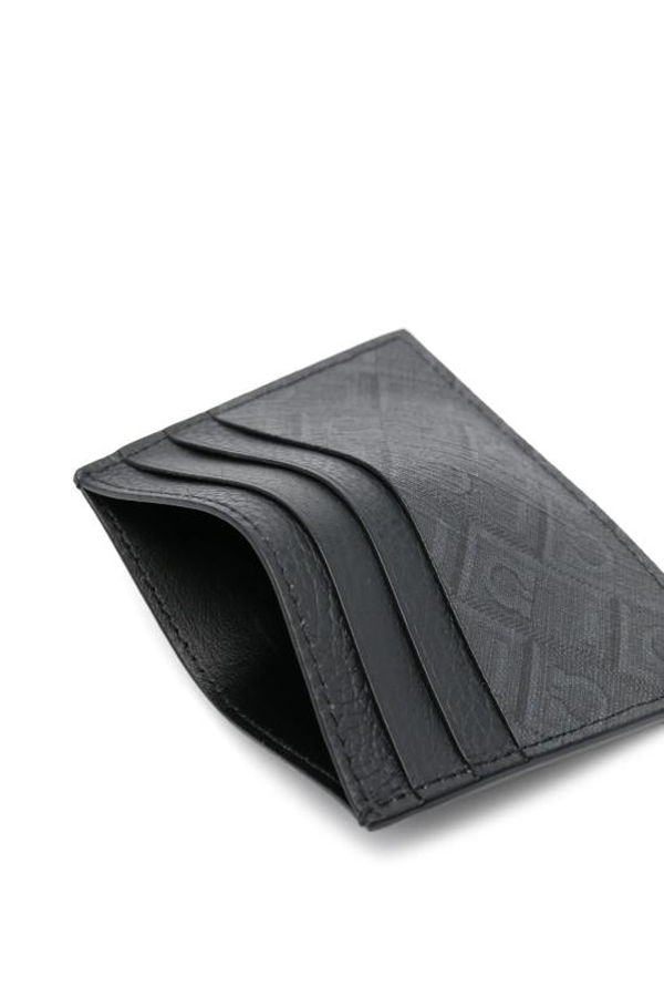 Ferragamo Business Card Wallet - Black Grey