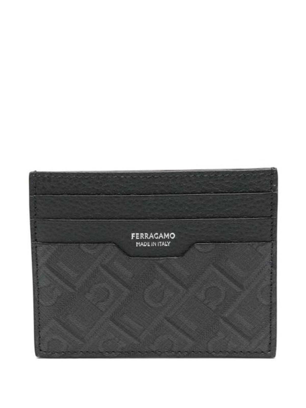 Ferragamo Business Card Wallet - Black Grey - Image 3 of 3