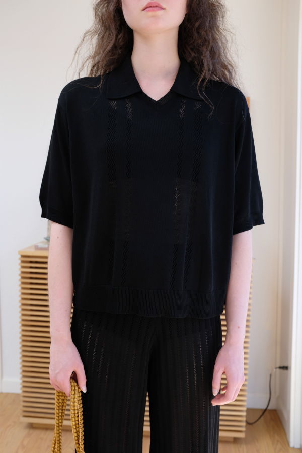 Beklina Cordera Merino Lace Polo