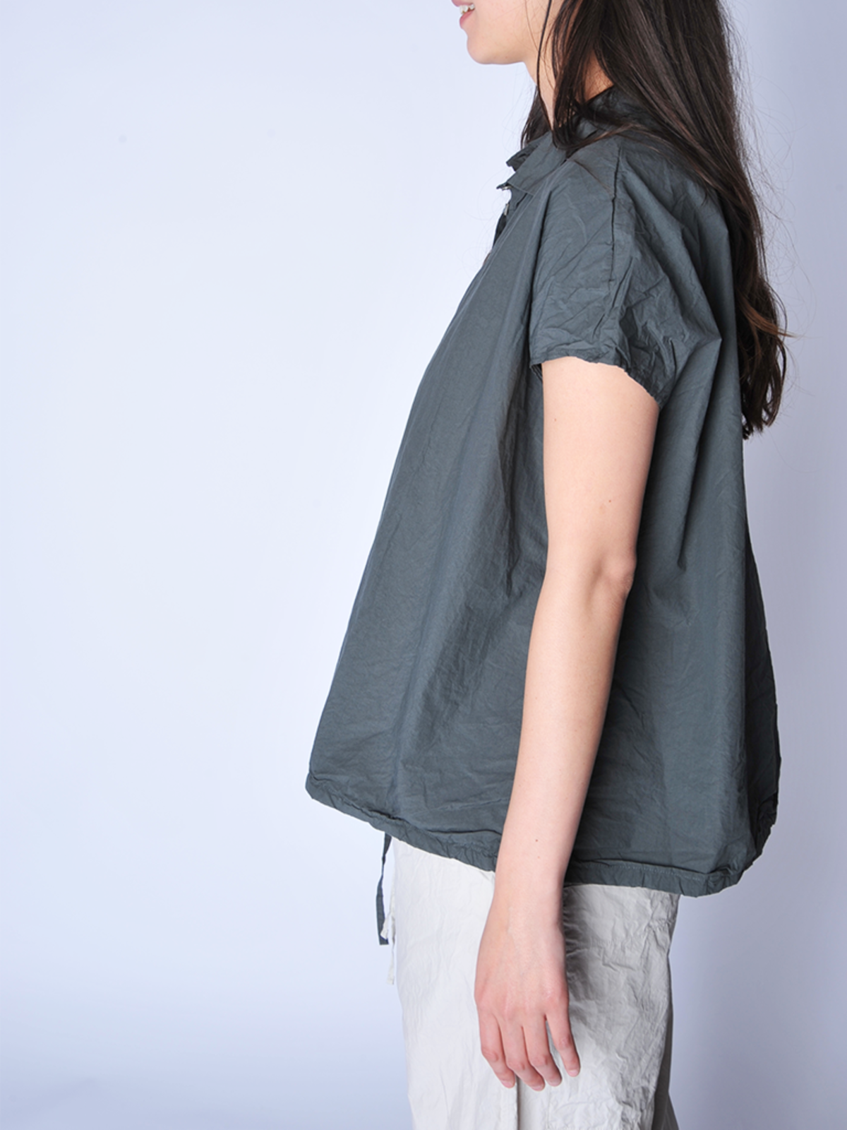 Album di Famiglia Short Sleeve Top - Thyme - Image 2 of 4