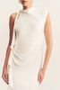Shona Joy Agnes Draped Ruffled Maxi Dress - Ivory - Thumbnail 6