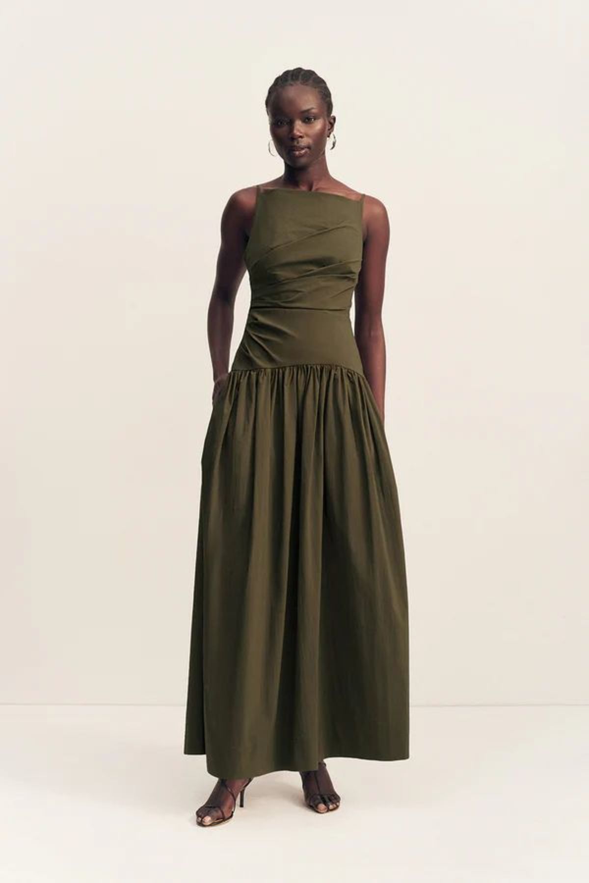 Shona Joy Campbell Square Neck Maxi Dress - Jungle - Image 1 of 8