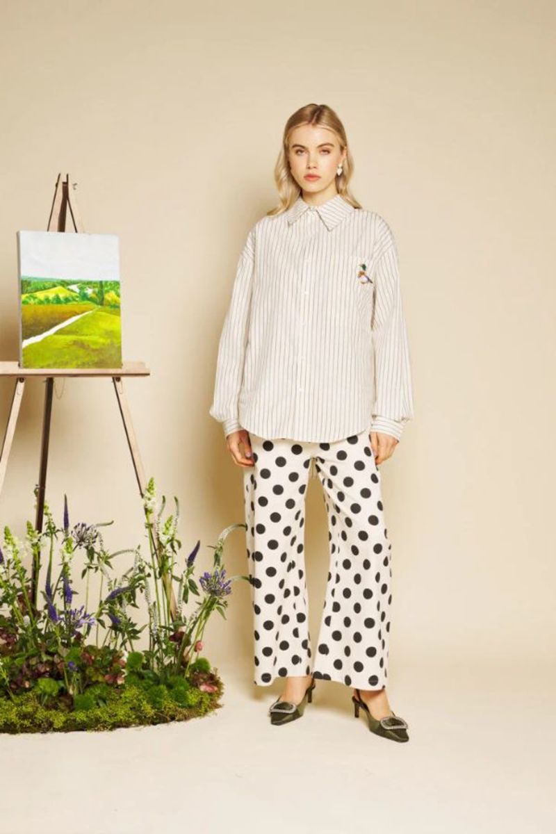 Sister Jane Canard Oversized Shirt - Ivory Cream