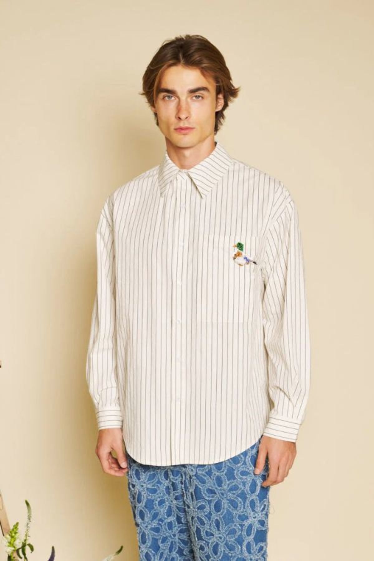 Sister Jane Canard Oversized Shirt - Ivory Cream - Image 4 of 9