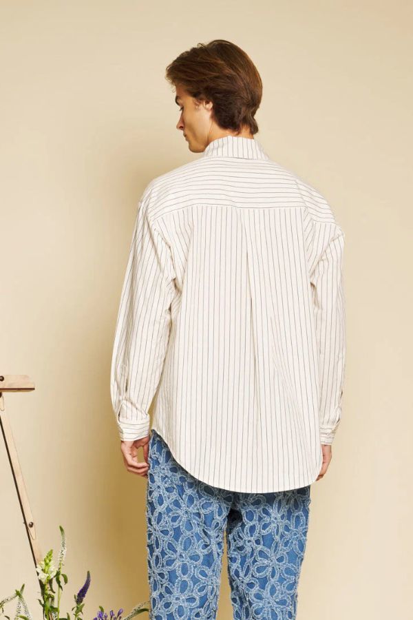 Sister Jane Canard Oversized Shirt - Ivory Cream