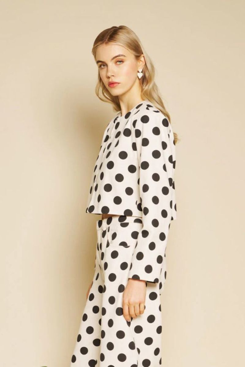 Sister Jane Rene Spot Jacket - Black & White