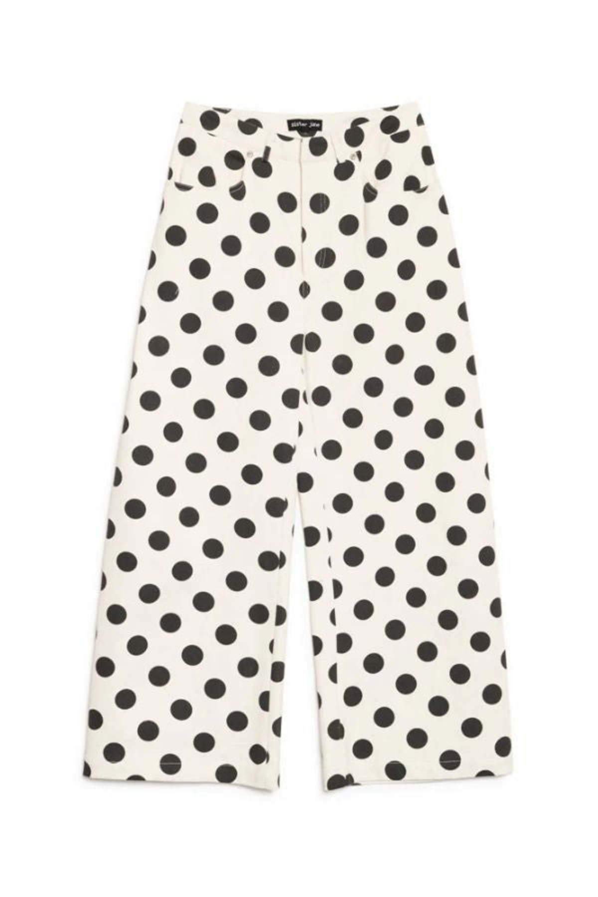 Sister Jane Renée Spot Trousers - Black/White - Image 7 of 7