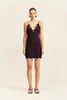 Shona Joy Simona Lace Slip Mini Dress - Espresso - Thumbnail 1