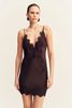 Shona Joy Simona Lace Slip Mini Dress - Espresso - Thumbnail 2