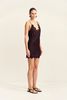 Shona Joy Simona Lace Slip Mini Dress - Espresso - Thumbnail 3