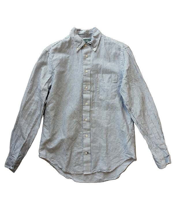 Gitman Bros. Gitman Vintage Blue Stripe Linen Shirt
