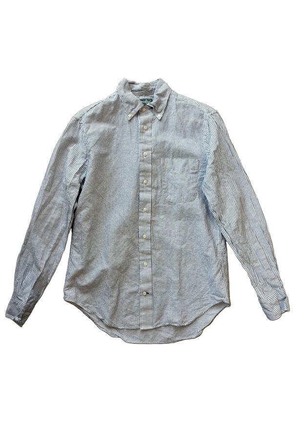 Gitman Bros. Gitman Vintage Blue Stripe Linen Shirt
