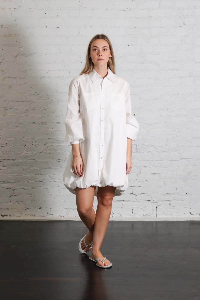 Shwetambari Shirt Bubble Dress
