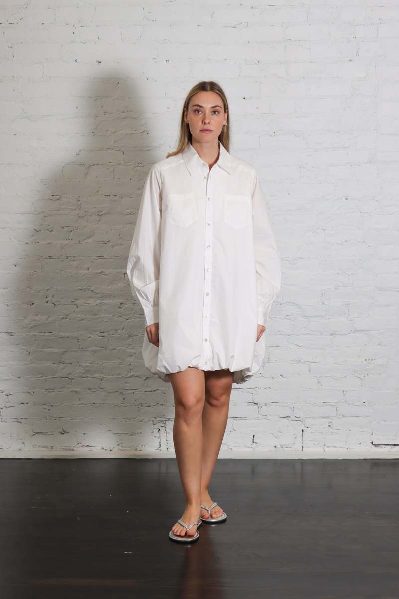 Shwetambari Shirt Bubble Dress