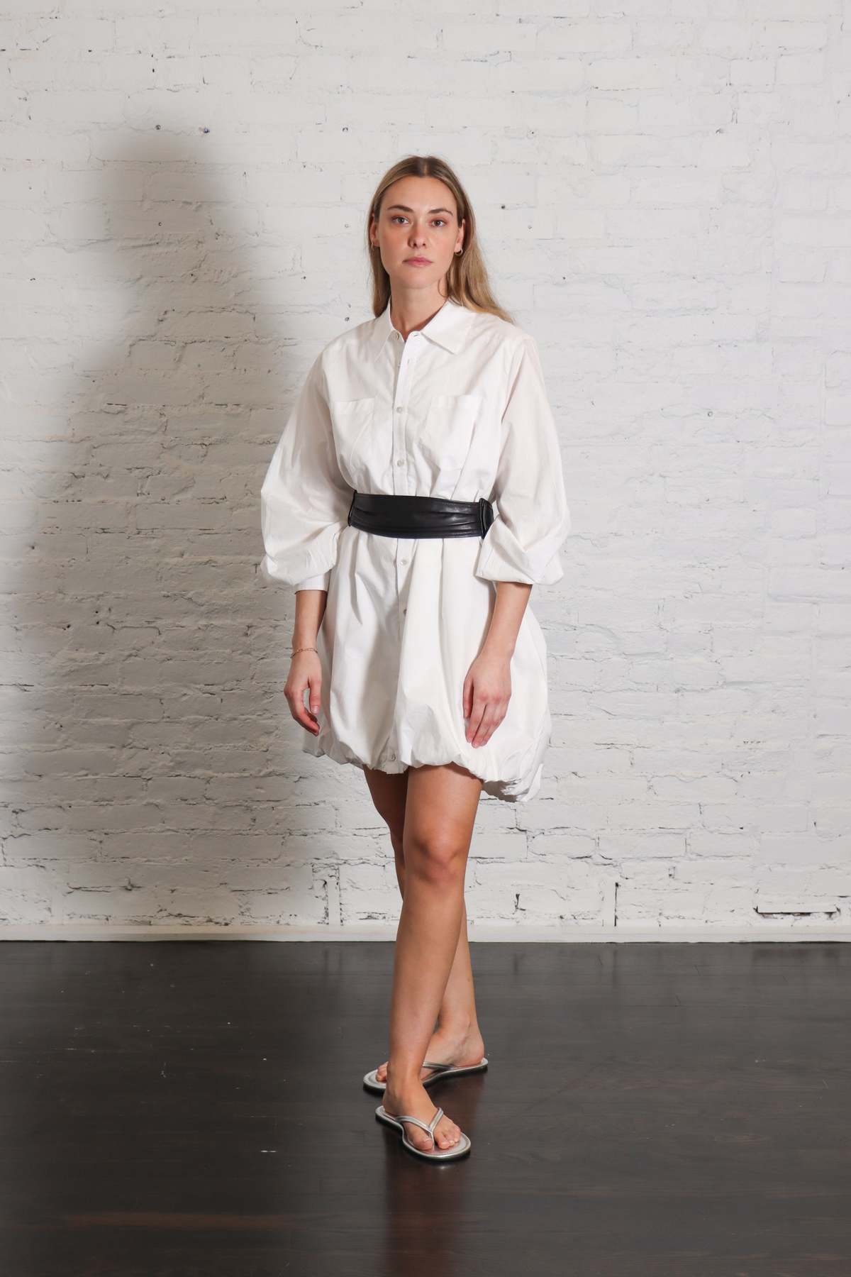 Shwetambari Shirt Bubble Dress - Image 9 of 9