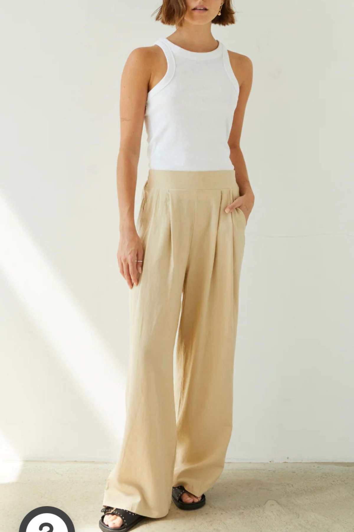 CHARLI Alexis Linen Trousers - Image 1 of 6