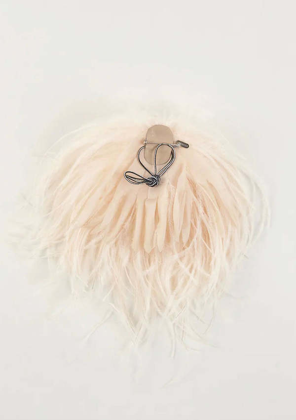 INDRESS Feather Brooch/Headpiece - Champagne INDRESS Feather Brooch/Headpiece - Champagne