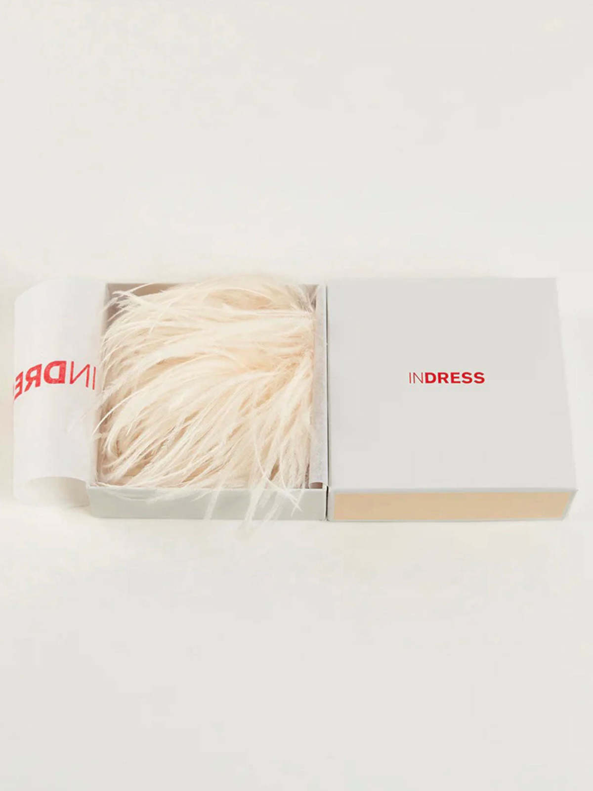 INDRESS Feather Brooch/Headpiece - Champagne - Image 3 of 3