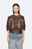 Sea NY Luisa Print Short Sleeve Top - Brown - Thumbnail 7