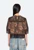 Sea NY Luisa Print Short Sleeve Top - Brown - Thumbnail 9