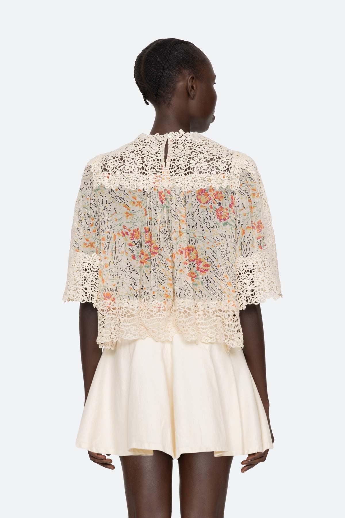 Sea NY Luisa Print Short Sleeve Top - Brown - Image 17 of 18