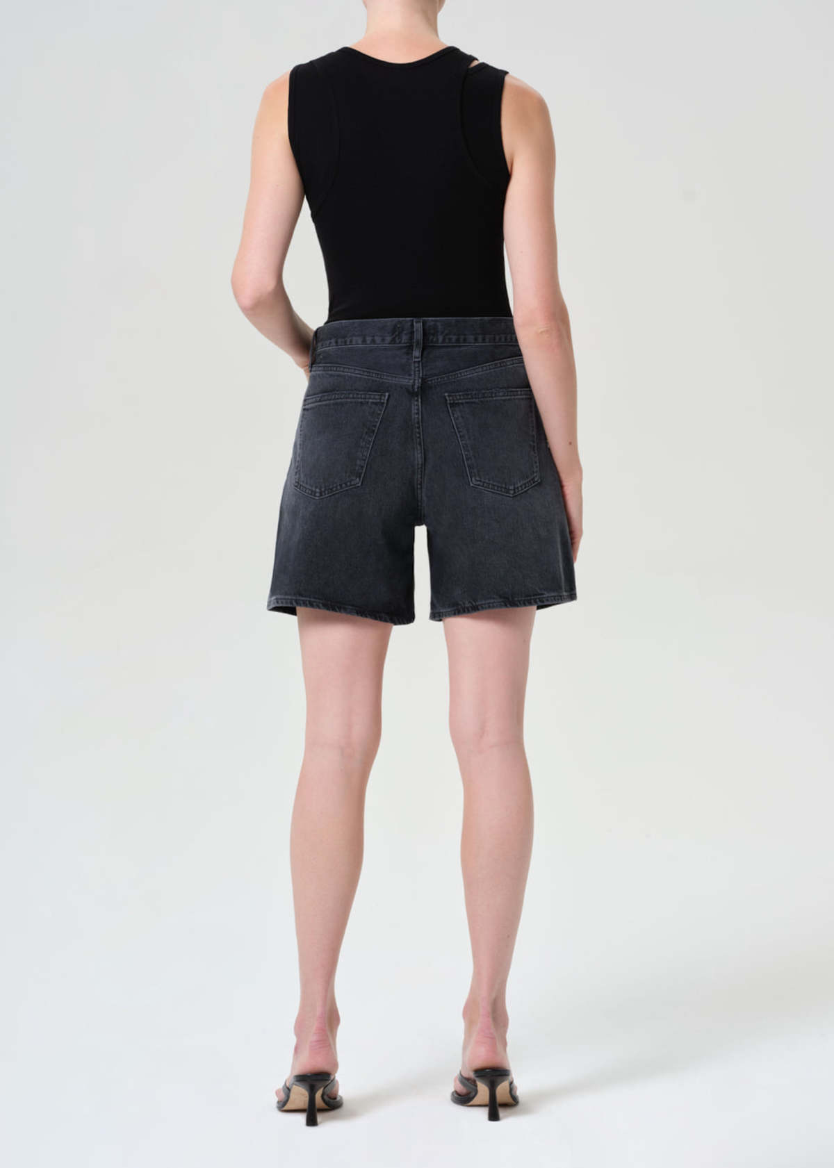 AGOLDE Dame Short in Hitch - Image 3 of 3