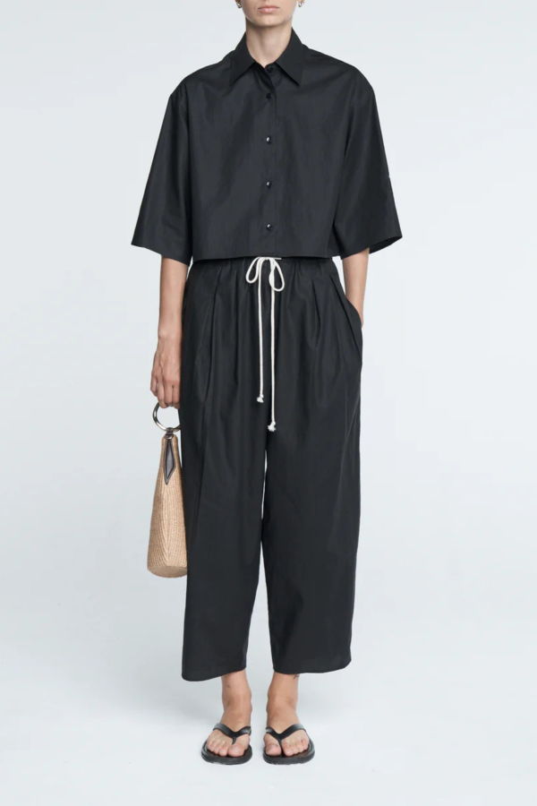 MARIA McMANUS Balloon Drawstring Trouser - Black