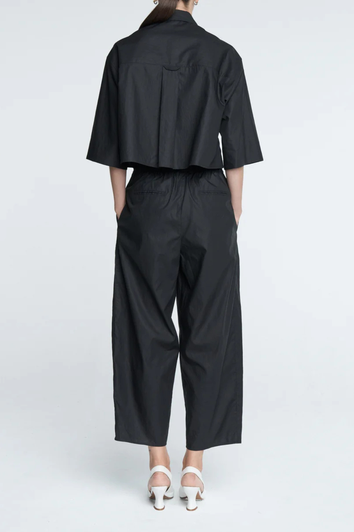 MARIA McMANUS Balloon Drawstring Trouser - Black - Image 4 of 4