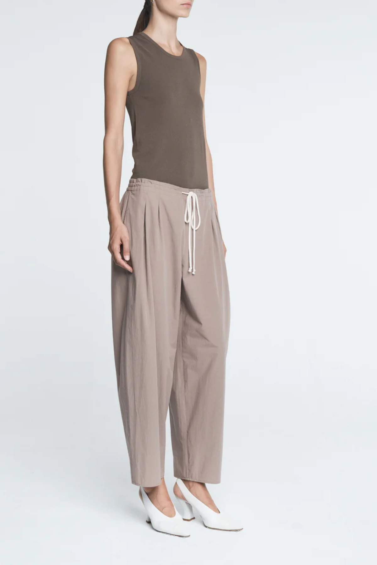 MARIA McMANUS Balloon Drawstring Trouser - Mouseback - Image 3 of 4